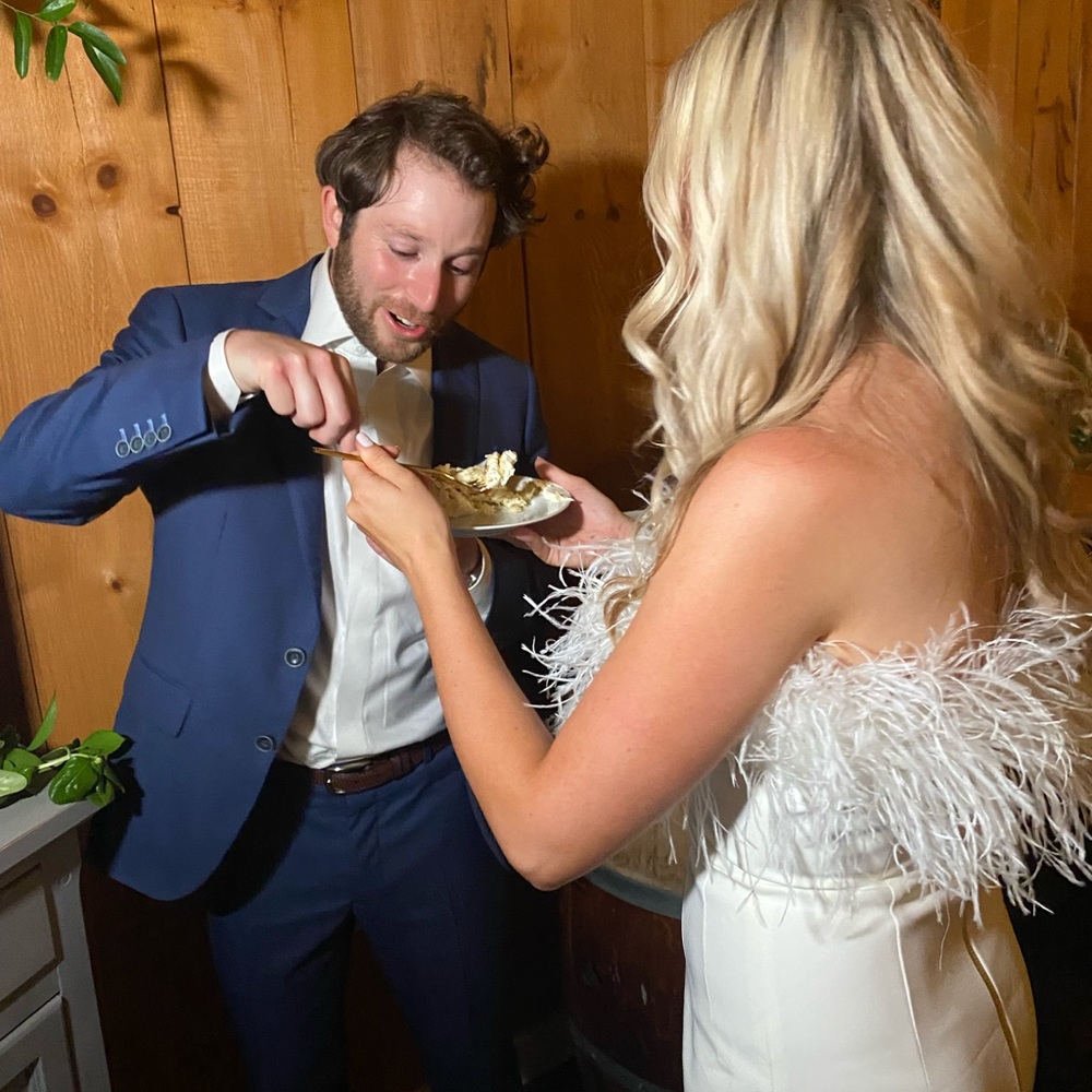 Bronx and Banco feather dress for sale! Worn once!